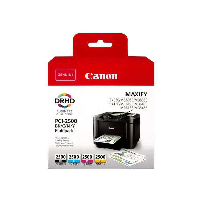Canon PGI-2500XL - Multipack (Cyan, Magenta, Jaune, Noir