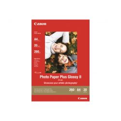 Canon Photo Paper Plus Glossy II PP-201 - papier photo - 20 feuille(s) - 89 x 89 mm - 265 g/m²