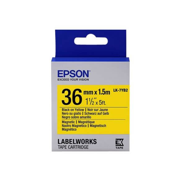 Epson LabelWorks LK-7YB2 - étiquettes magnétiques - 1 rouleau(x) - Rouleau (3,6 cm x 1,5 m)