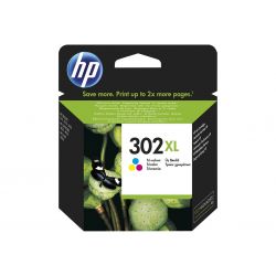 HP 302XL - à rendement élevé - tricolore à base de colorant cartouche d'encre d'origine