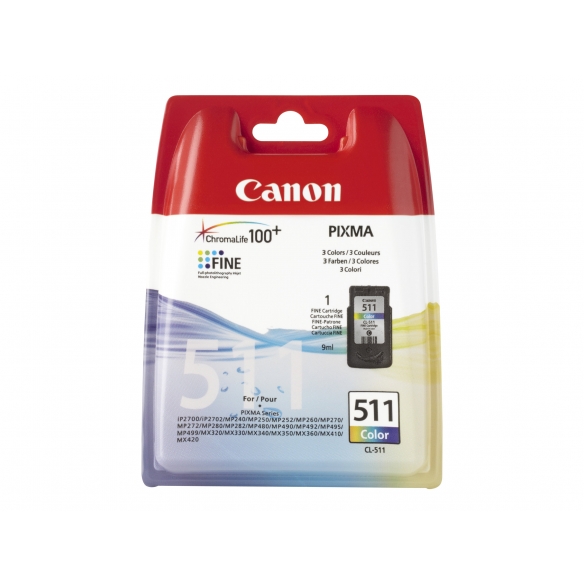 Canon CL-511 - couleur (cyan, magenta, jaune) cartouche d'encre d'origine