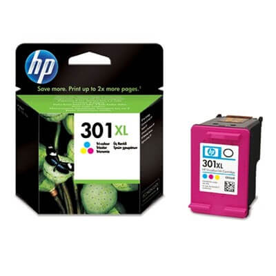 Cartouche HP 301XL 3 couleurs pour imprimante jet d'encre sur