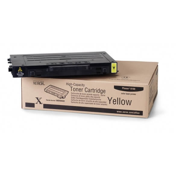 Xerox cartouche de toner d'origine haute capacité jaune 5000 pages Phaser 6100