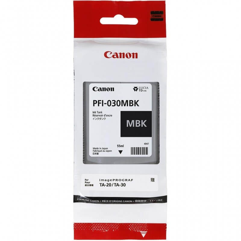 Canon PFI-5100 MBK Noir Mat Original - Réservoir D'Encre LUCIA PRO II