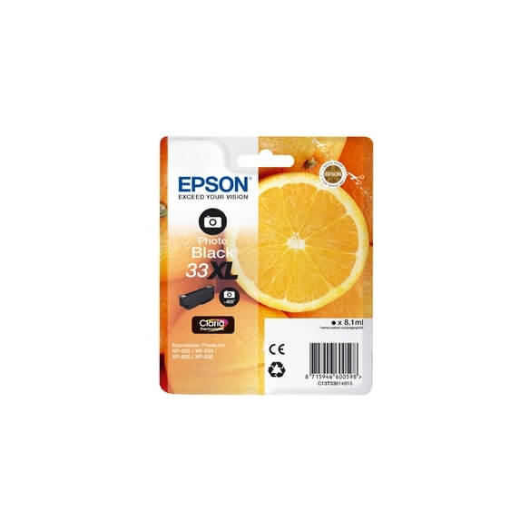 Epson 33 cartouche d'encre Noir photo haute capacité pour Expression XP-530, 630, 635, 830 d'origine