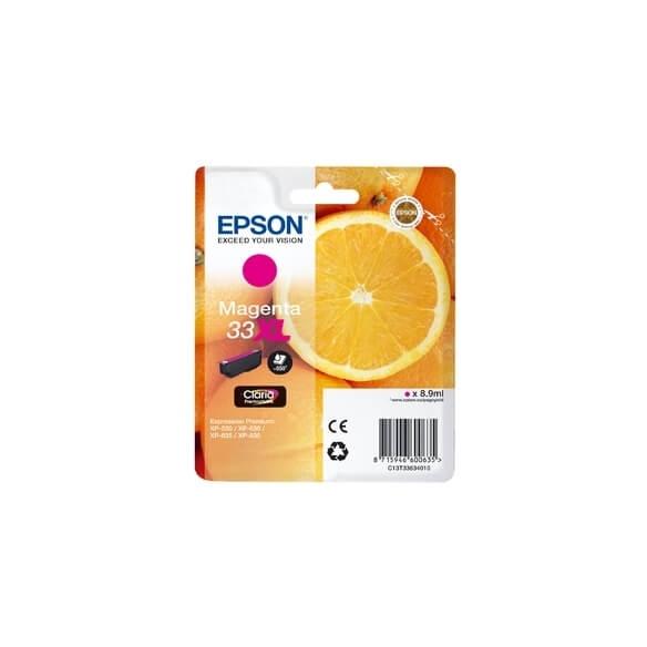 Epson 33 cartouche d'encre Magenta haute capacité pour ExpressionXP-530, 630, 635, 830 d'origine