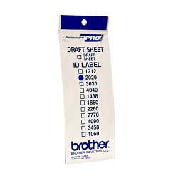 Brother ID2020 - étiquettes d'identification - 12 étiquette(s) - 20 x 20 mm