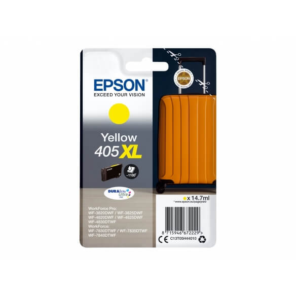 Epson 405XL cartouche d'encre haute capacité jaune d'origine 1100 pages