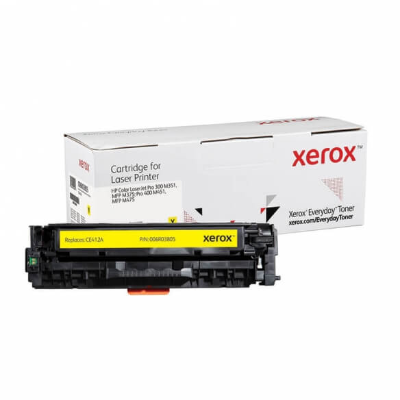 Cartouche de toner jaune Xerox Everyday pour imprimante Color LaserJet Pro 300 M351, MFP M375, Pro 400 M451, MFP M475