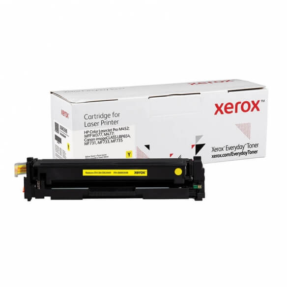 Cartouche de toner jaune Xerox Everyday pour imprimante Color LaserJet Pro M452, MFP M377, M477, Canon imageCLASS LBP654...
