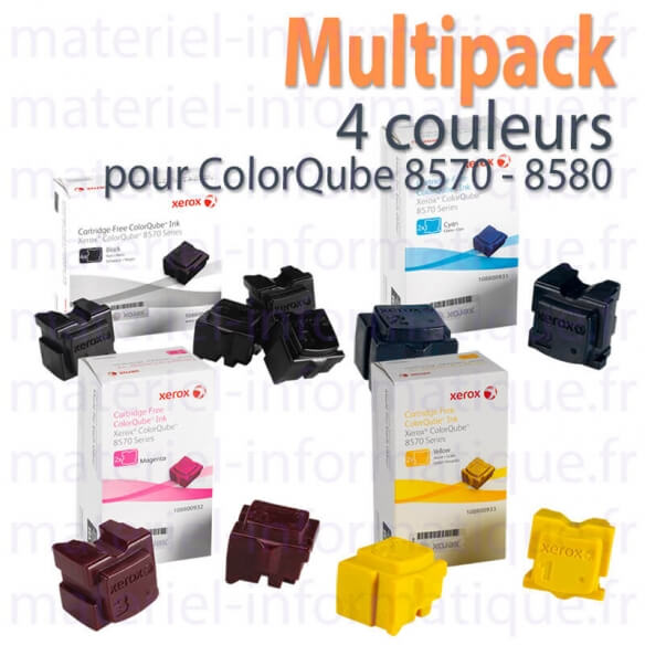 MultiPack 4 couleurs Xerox pour ColorQube 8570/8580 d'origine