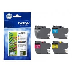 Brother LC422XL - pack de 4 - noir, jaune, cyan, magenta - original - cartouche d'encre