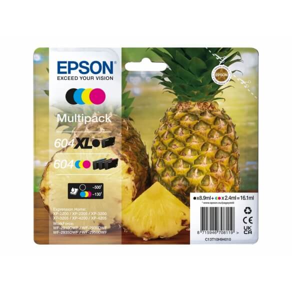 Epson 60 - pack de 4 - XL - noir, jaune, cyan, magenta - original