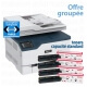 Offre groupée : imprimante multifonction wifi couleur Xerox C235 DNI + 1 jeu de consommable d'origine Xerox (standard)