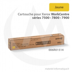 Cartouche de toner jaune pour Xerox WorkCentre séries 7500, 7800, 7900