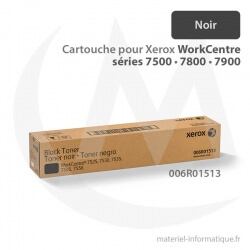 Cartouche de toner noir pour Xerox WorkCentre séries 7500, 7800, 7900