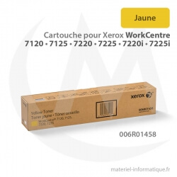 Cartouche de toner jaune pour Xerox WorkCentre 7120, 7125, 7220, 7225, 7220i, 7225i