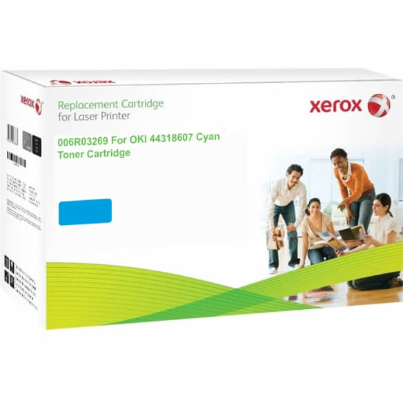 Compatible toner Xerox cyan pour OKI 44318607 11500 pages