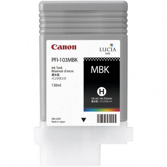 Canon PFI-103MBK Pigment ink tank Black for IPF6100 130ml