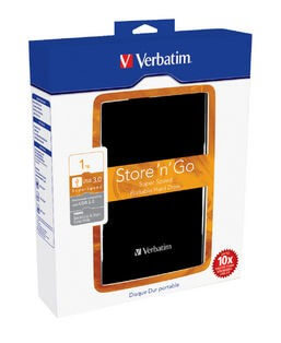 Verbatim Disque dur externe portable Store 'n' Go 1 To USB 3.0 - Noir - Disques  durs Externesfavorable à acheter dans notre magasin