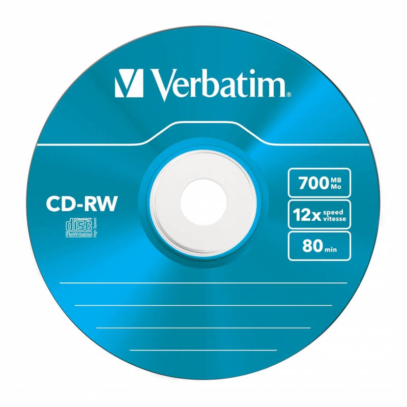 10 disques CD-R vierges et 10 boîtiers colorés
