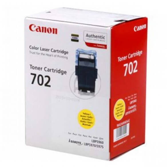 Canon 702 / 9642A004 cartouche de toner jaune d'origine 60000 pages