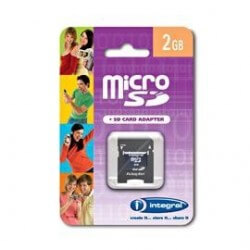 Integral 2GB MicroSD + SD Adapter - 1