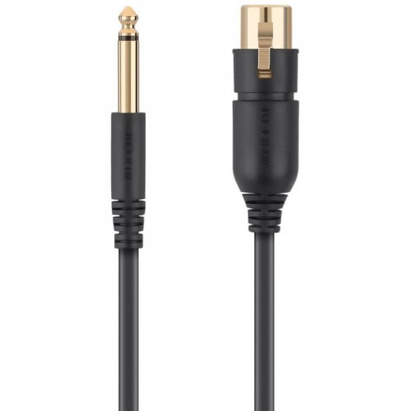 Belkin Cable Audio 6.3mm/Xlr M/F 5M Mic Blk - 1