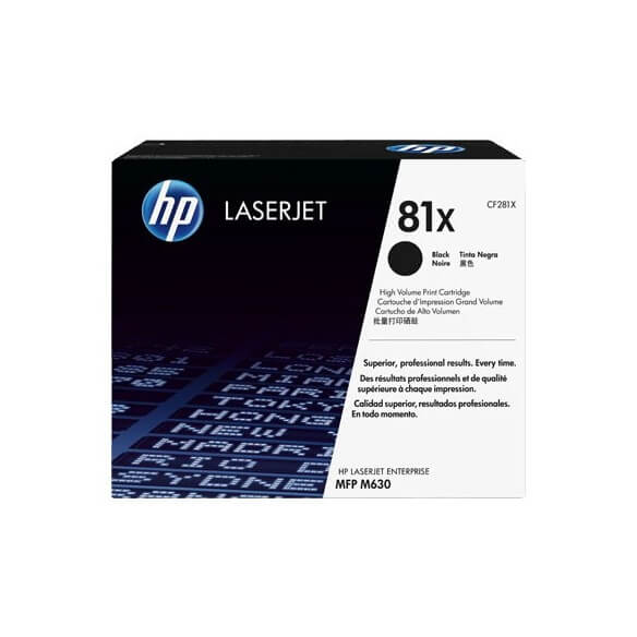 HP 81X cartouche de toner noir 25000 pages de la serie LaserJet Enterprise Flow M630z - 1