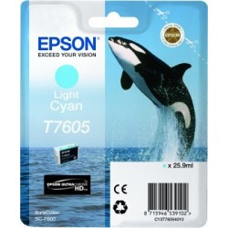 Epson T7605 cartouche d'encre cyan clair - 1