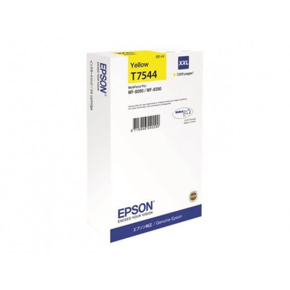 Epson T7544 Y cartouche d'encre jaune de 7000 pages d'origine