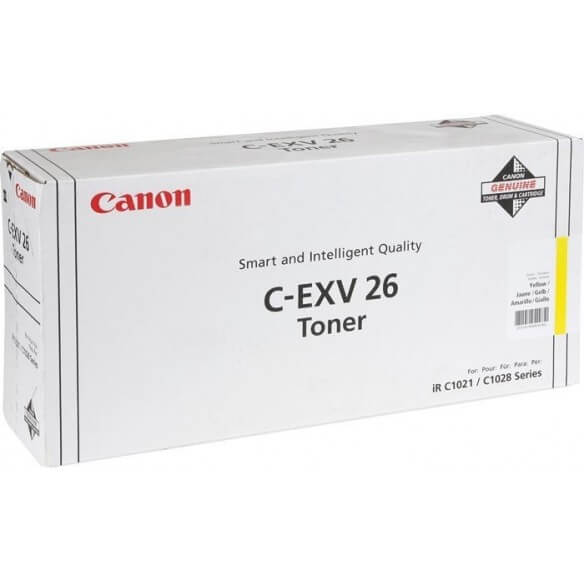 Canon C-EXV26 cartouche de toner jaune d'origine 6000 pages