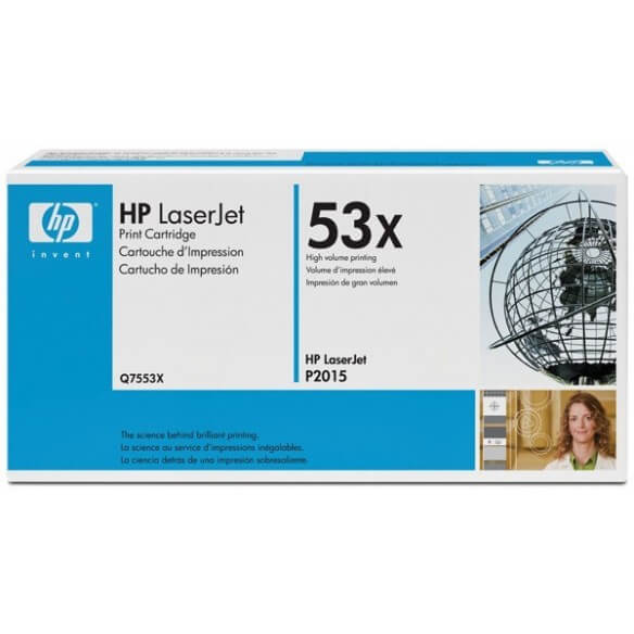 HP Q7553X Cartouche de toner LaserJet 53X Noir 7000 pages
