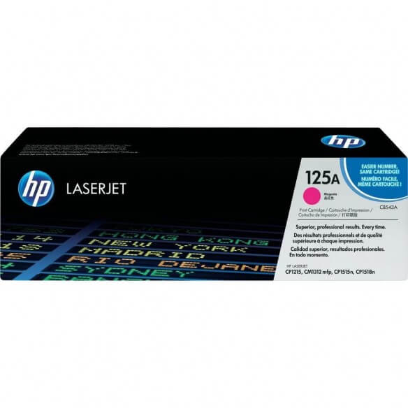 HP CB543A Cartouche de toner LaserJet 125A Magenta 1400 pages