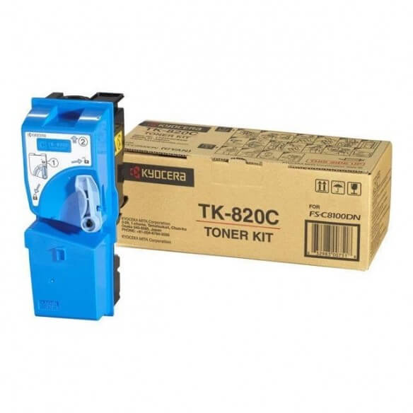 Kyocera TK-820C Toner Kit Cyan