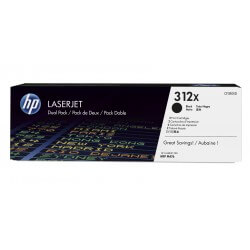 HP 312XD Pack de deux Cartouches de toner Noir haute capacité 4400 pages - 1