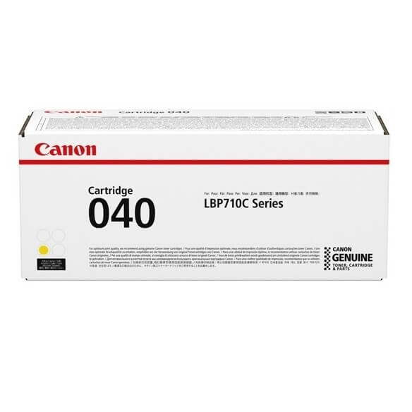 Canon 040  cartouche de toner jaune d'origine de 5400 pages pour LBP712Cdn i-SENSYS LBP710Cx LBP712Cx