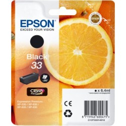 Epson 33 cartouche d'encre Noir pour Expression Home XP-530, 630, 635, 830, Expression Premium XP-530, 630, 635, 830