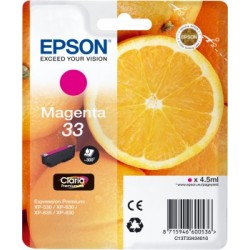 Epson 33 cartouche d'encre Magenta pour Expression Home XP-530, 630, 635, 830, Expression Premium XP-530, 630, 635, 830