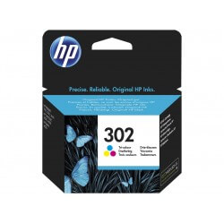 HP 302 cartouche d'encre Tricolore pour Deskjet 1010, 21XX, 36XX, Envy 45XX, Officejet 38XX, 46XX - 1