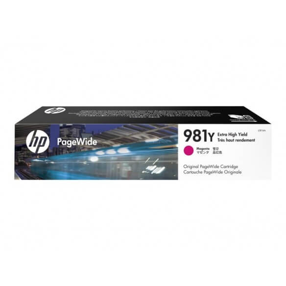 HP 981Y cartouche d'encre Magenta a rendement extremement élevé pour PageWide