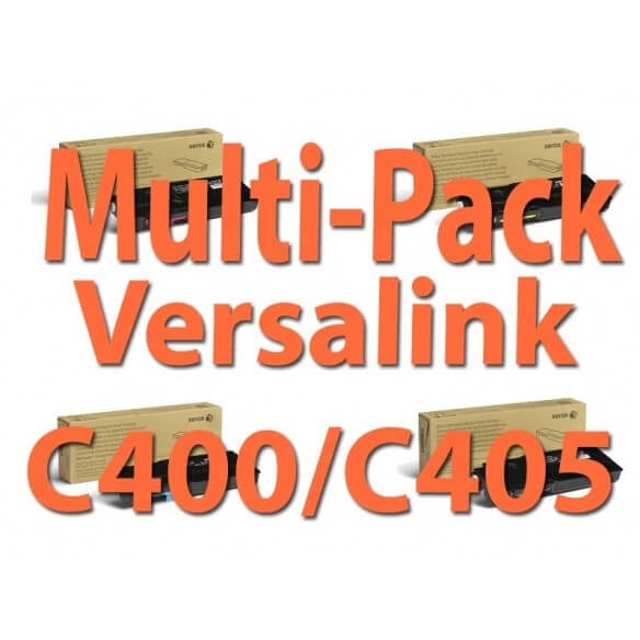 Multipack 4 couleurs haute capacité Xerox pour VersaLink C400 / C405 toner d'origine