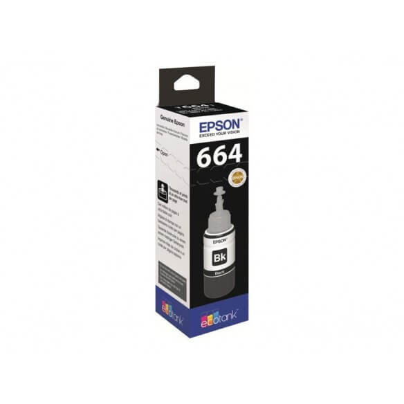 Flacon d'encre noire série 664 Epson Ecotank (70 ml)