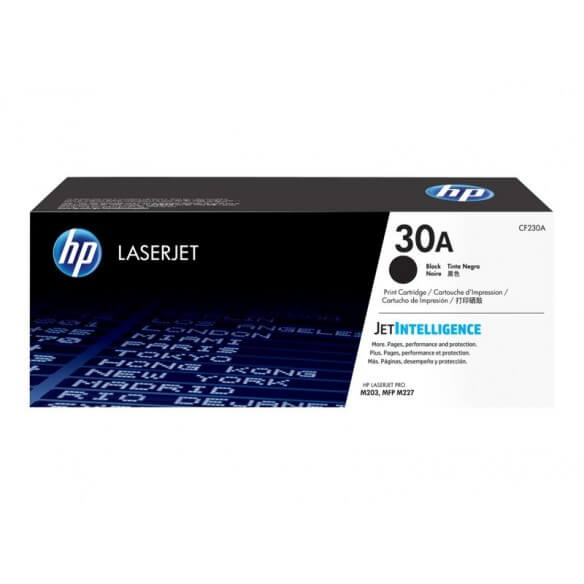 HP 30A cartouche de couleur noir 1600 pages capacité standard 