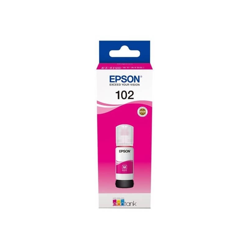 Flacon d'encre magenta série 102 Epson Ecotank (70 ml) d'origine