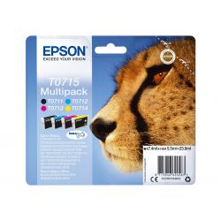 Epson T0715 Multipack - pack de cartouche noir et couleurs d'origine