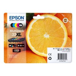 Epson 33XL Multipack - pack de 5 - XL - noir, jaune, cyan, magenta, photo noire cartouche d'encre d'origine