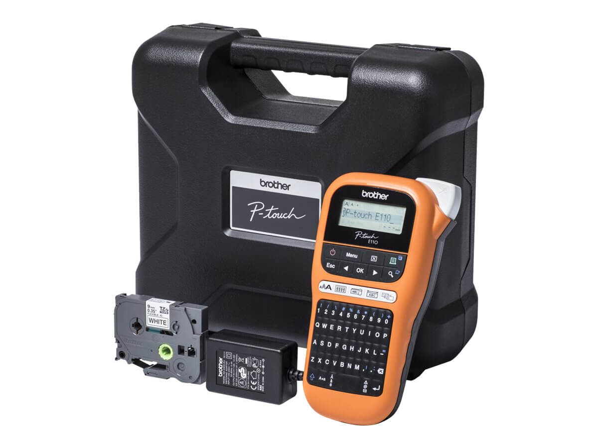 Imprimante photo Brother P-Touch PT-E550WSP - Étiqueteuse - Noir et blanc -  transfert thermique - Rouleau (2,4 cm) - 180 dpi - jusqu'à 30 mm/sec -  USB 2.0, Wi-Fi(n) - outil