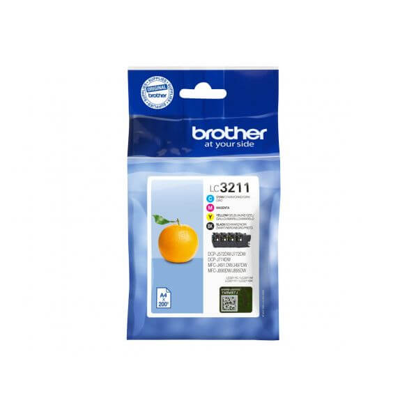 Brother LC3211 Value Pack - pack de 4 - noir, jaune, cyan, magenta cartouche d'encre d'origine