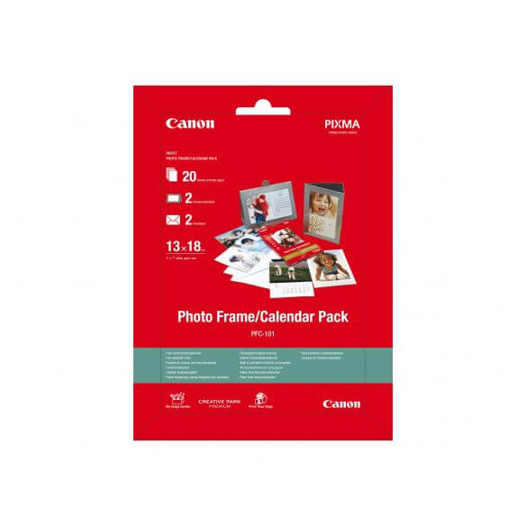 Canon Photo Frame/Calendar Pack PFC-101 - kit papier photo - 20 feuille(s) - 130 x 180 mm - 275 g/m²